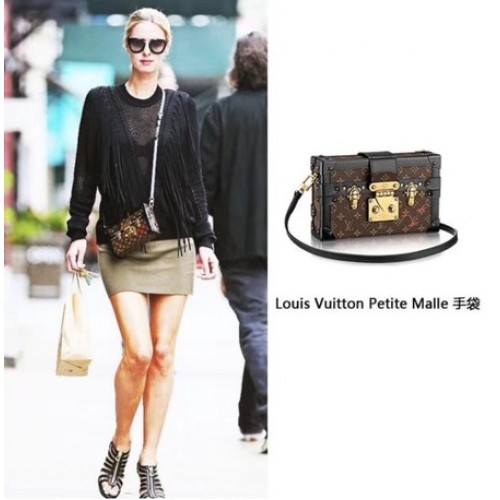 Louis Vuitton Petite Malle monogram canvas tas M40273