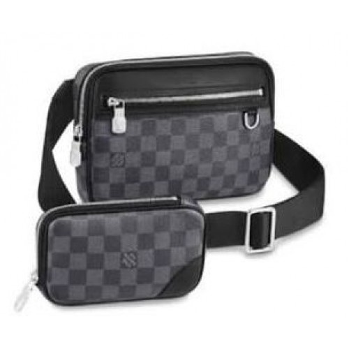 Louis Vuitton Scott Messenger Damier grafiet canvas tas M63259 zwart