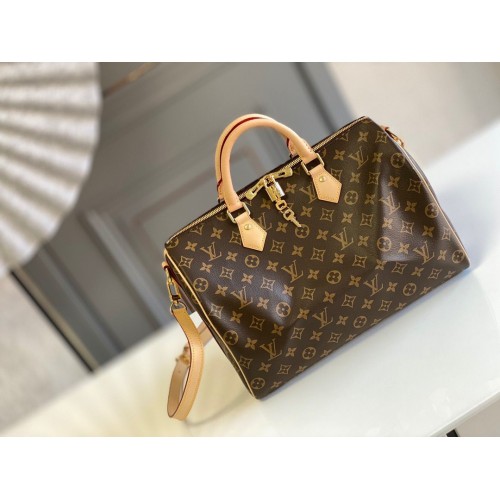Louis Vuitton Speedy 35 originele lederen schouderriemtas M40392