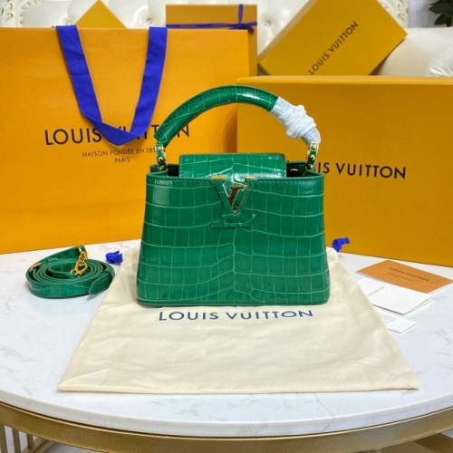 Louis Vuitton krokodillenleer CAPUCINES MINI M81190 groen