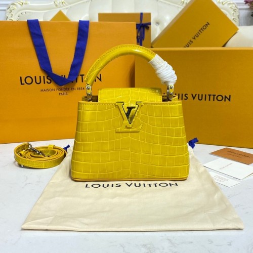 Louis Vuitton krokodillenleer CAPUCINES MINI M81190 geel