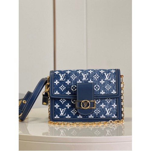Louis Vuitton denim POCHETTE VOYAGE M59631 blauw