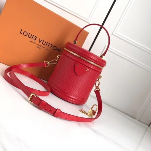 Louis Vuitton origineel Epi Leer CANNES M52226 rood