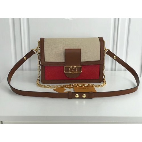 Louis Vuitton origineel SAINT SULPICE PM M44391 abrikoos met rood