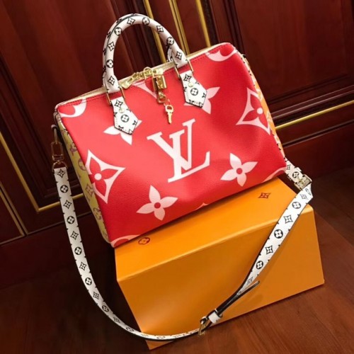 Louis Vuitton origineel SPEEDY 30 BANDOULIERE M40391 rood