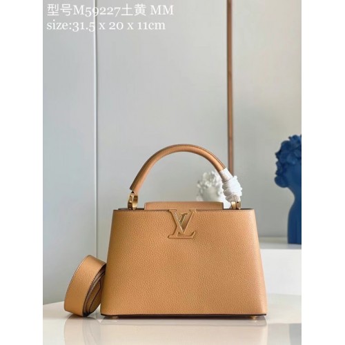 Louis vuitton CAPUCINES MM M59227 abrikoos