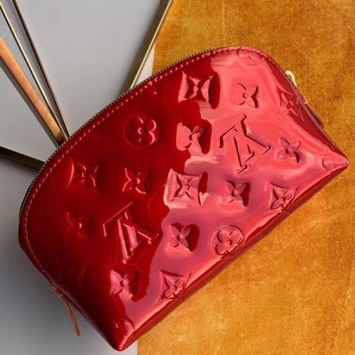 Louis vuitton Monogram Vernis lederen COSMETISCHE ZAK M90172 Bourgondië