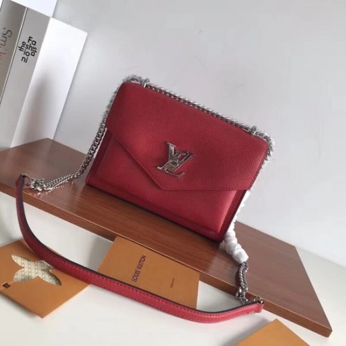 Louis vuitton Original Leather Evening Bag Clutch Love Note MYLOCKME BB M51418 rood