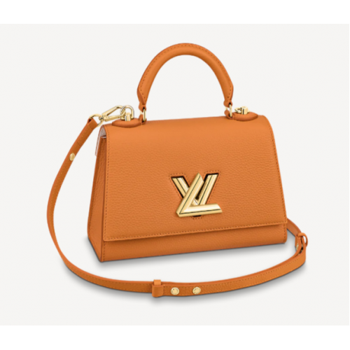 Louis vuitton TWIST EEN HANDVAT PM M57093 Saffraan