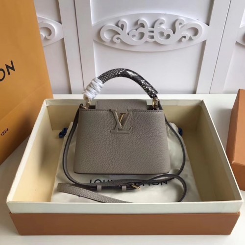 Louis vuitton originele CAPUCINES MINI N94047 grijs