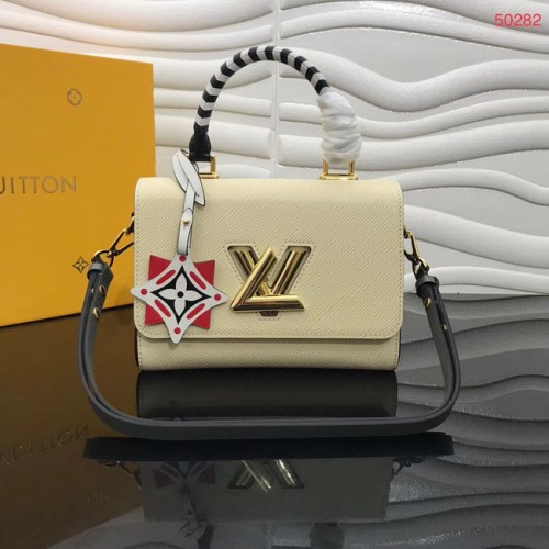 Louis vuitton originele CRAFTY TWIST draagtas M56780 creme