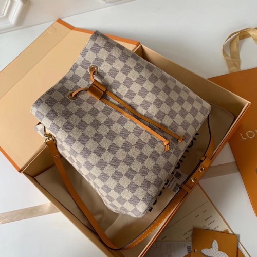Louis vuitton origineel Damier Azur NEONOE N44022 geel