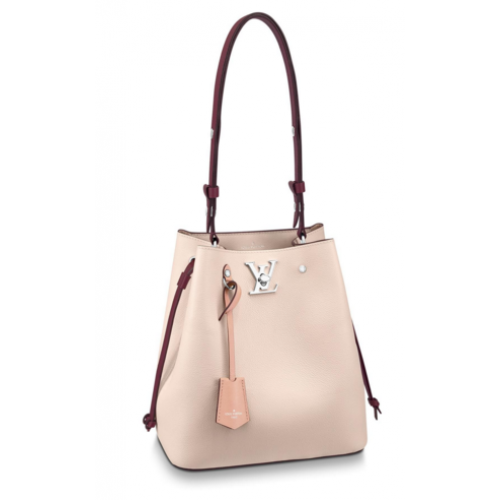 Louis vuitton originele LOCKME BUCKET M53584 Rose Soie Quartz Calla