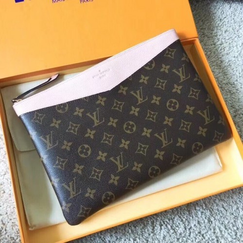 Louis vuitton originele Monogram Canvas DAGELIJKSE ZAK M62048 lichtroze