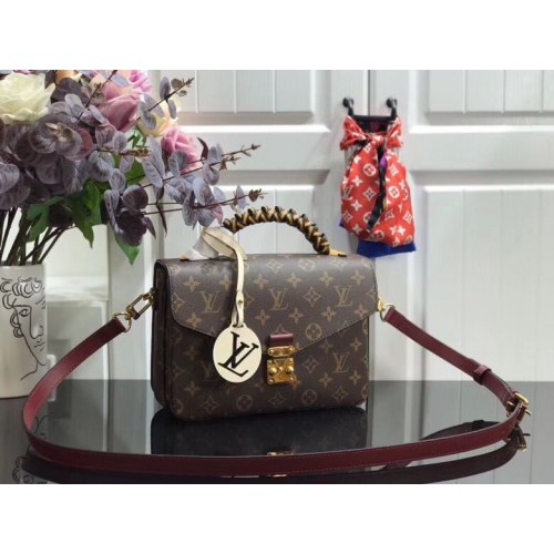 Louis vuitton originele Monogram Canvas POCHETTE METIS M43984 Wijn