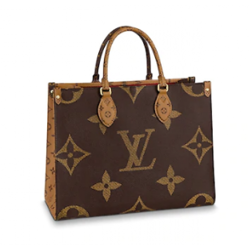 Louis vuitton originele ONTHEGO Monogram Reverse Medium draagtas M45321