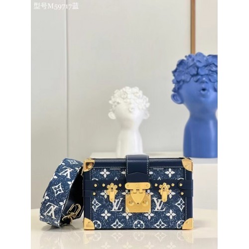 Louis vuitton origineel PETITE MALLE M59717 blauw