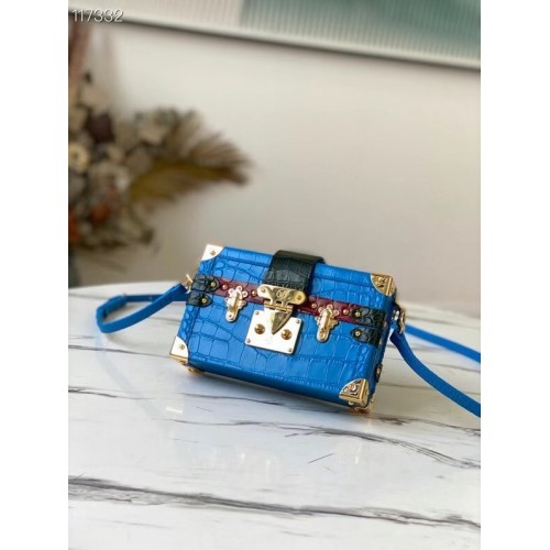 Louis vuitton origineel PETITE MALLE N92049 blauw