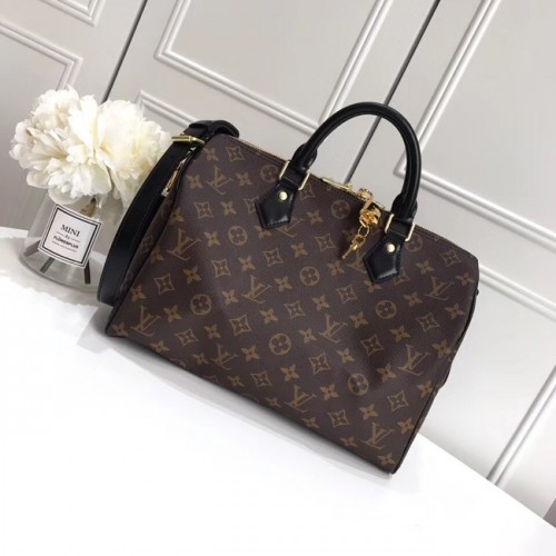 Louis vuitton origineel SPEEDY BANDOULIERE 30 M41112 zwart