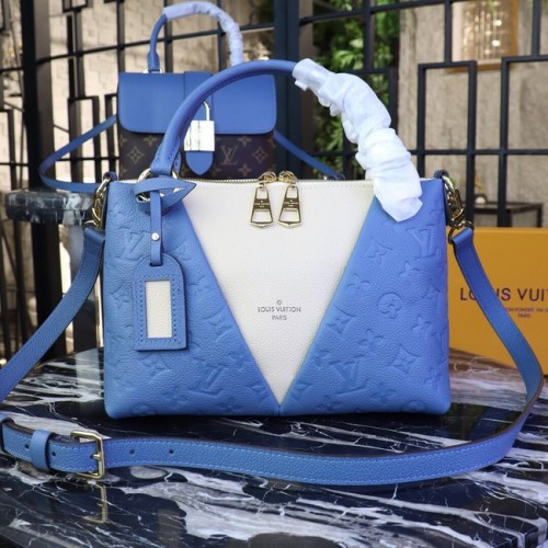 Louis vuitton origineel V TOTE BB M44397 blauw&beige