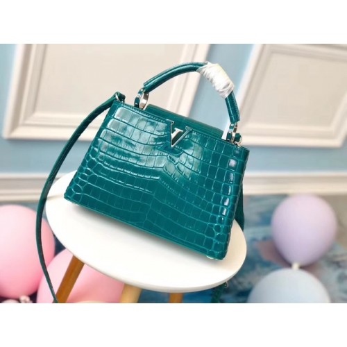 Louis vuitton originele krokodil CAPUCINES PM N93163 groen