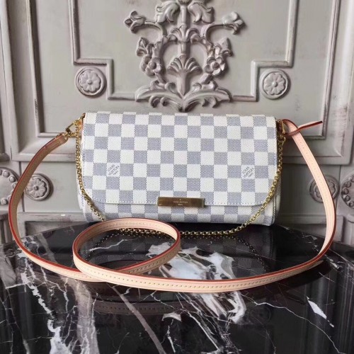 Louis vuitton originele favoriete damier azur canvas handtassen M40718