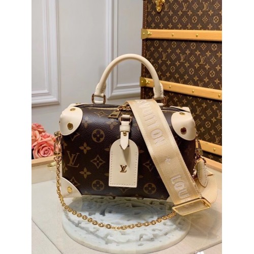 Louis vuitton origineel leer PETITE MALLE SOUPLE M45531 creme