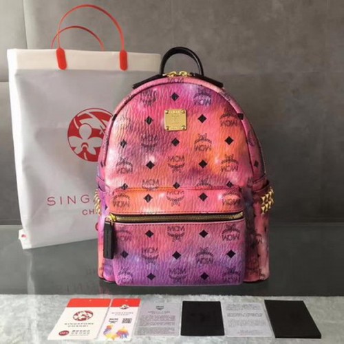 MCM Medium Top Studs Rugzak MCM0039 Paars