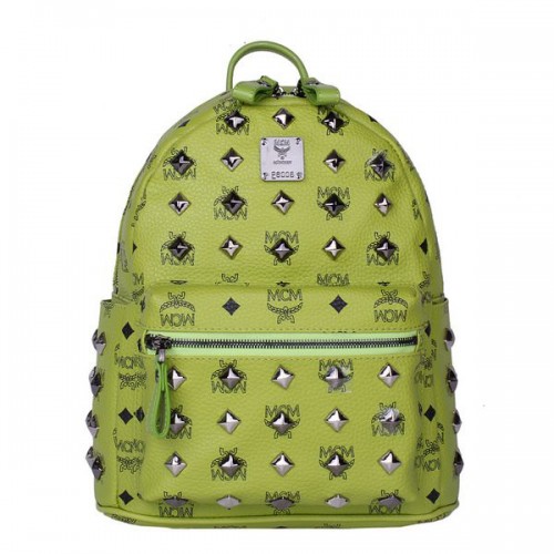 MCM Stark kleine rugzak met studs MC2089S groen