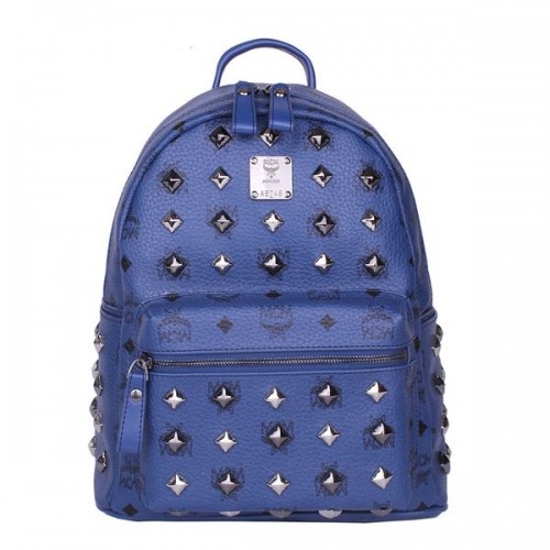 MCM Stark kleine rugzak met studs MC2089S Royal
