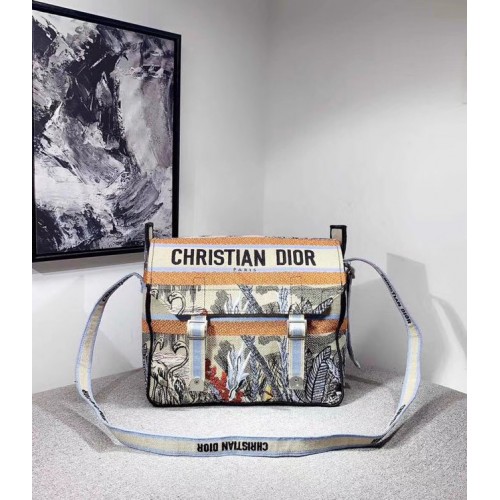MESSENGER TAS DIOR OBLIQUE DIORCAMP M1291VRIS grijs