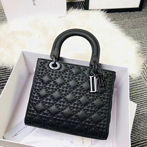 MINI LADY DIOR TAS KALFSLEER M0579S zwart