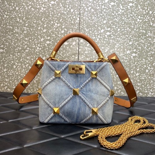 Medium ketting VALENTINO ROMAN STUD Denim XW1197