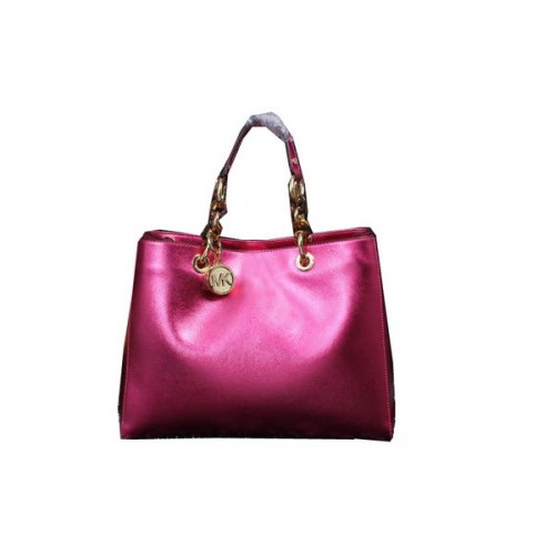 Michael Kors Jet Set reistas iriserend leer MK9009 roze