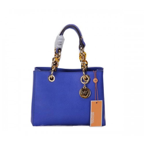 Michael Kors Jet Set Reistas Origineel Leer MK0619 Blauw