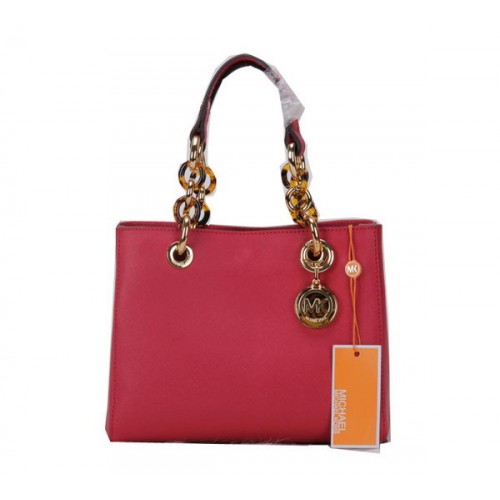 Michael Kors Jet Set Reistas Origineel Leer MK0619 Rood