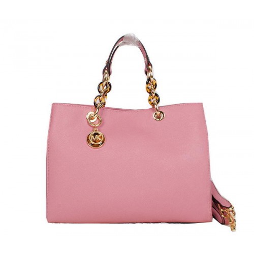 Michael Kors Jet Set Reistas Saffiano Leer MK8860 Roze