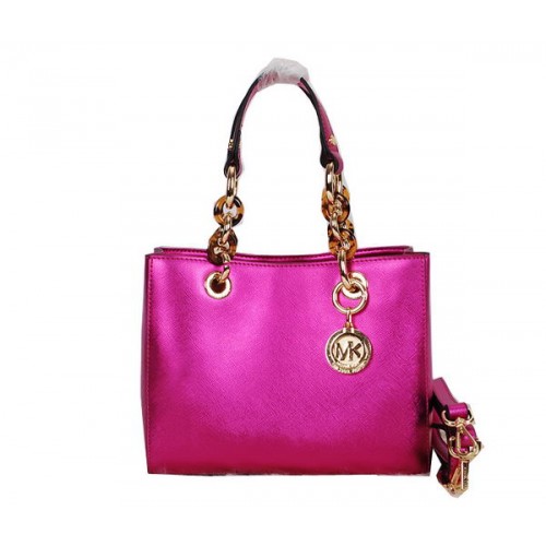 Michael Kors Jet Set Reistas Glanzend Leer MK0915 Roze