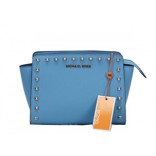 Michael Kors MK1869 Royal Blue Mini Selma Messenger Bag