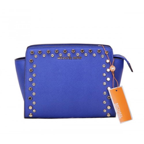 Michael Kors MK1879 blauwe mini Selma-koerierstas
