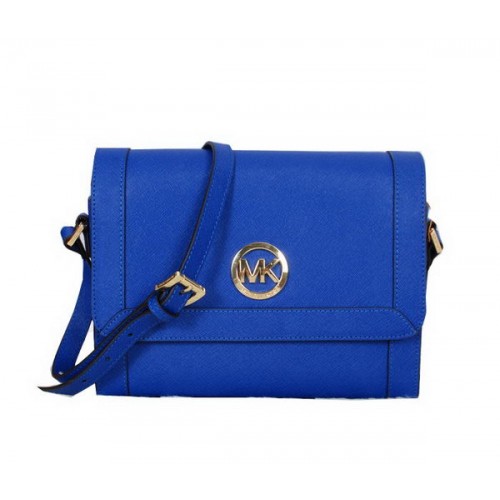 Michael Kors Messenger Bag Saffiano Leer MK8702 Blauw