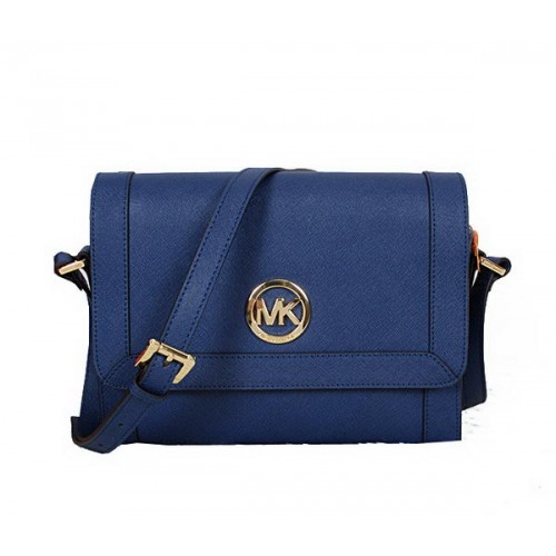 Michael Kors Messenger Bag Saffiano Leer MK8702 Royal Blue