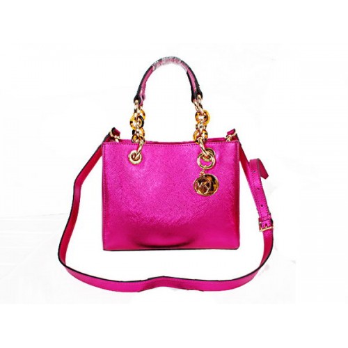 Michael Kors Mini Jet Set-reistas in geperforeerd leer N8861 Rose