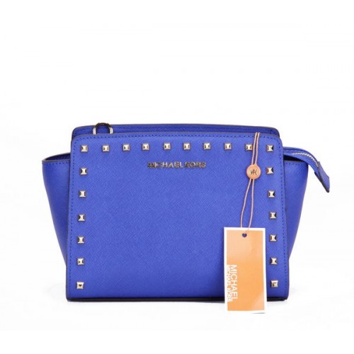 Michael Kors Mini Selma Messenger Bag MK1868 Blauwe Rivet