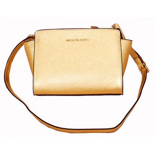 Michael Kors Mini Selma Messenger Bag MK8710 Goud