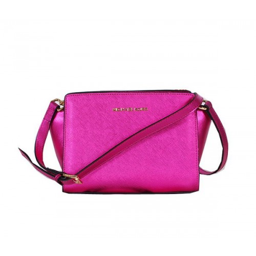Michael Kors Mini Selma Messenger Bag Origineel Leer MK8710 Rose