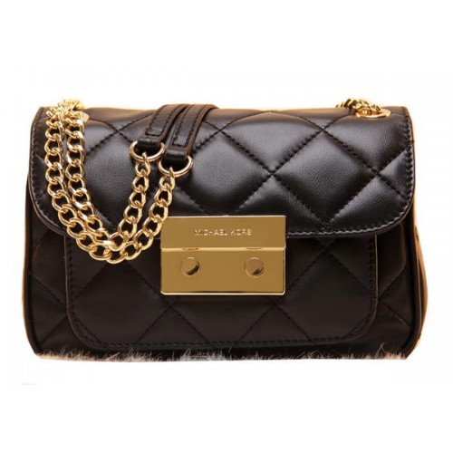 Michael Kors Originele Leren Clutch Bag MK0819 Zwart