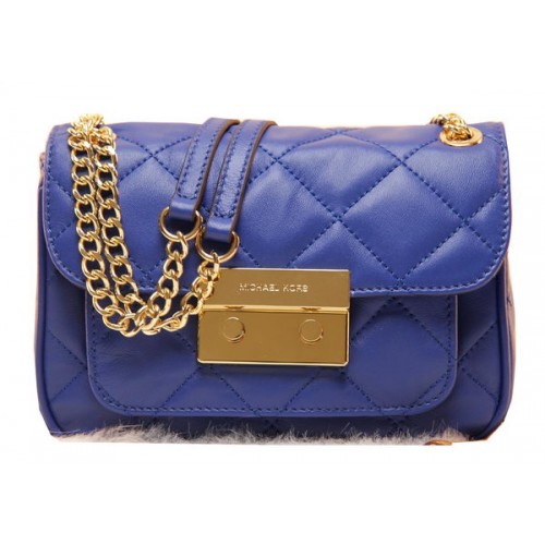 Michael Kors Originele Leren Clutch Bag MK0819 Blauw