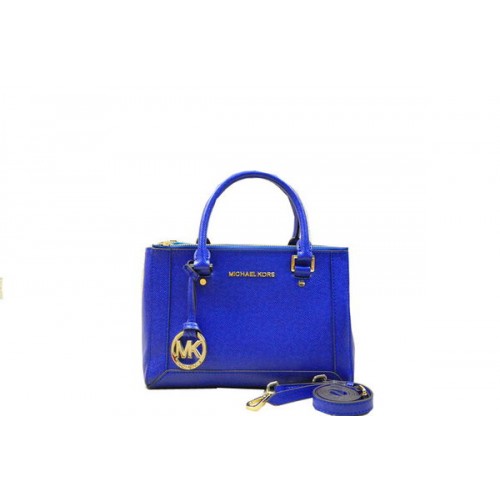 Michael Kors Selma Original Saffiano lederen draagtas MK1993 Royal
