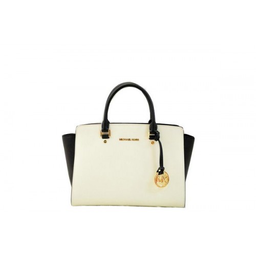 Michael Kors Selma Top-Zip Schooltas MK1990 Black&OffWhite
